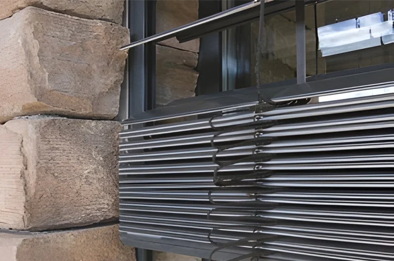 Exterior Louvers Partially Embedded Blinds
